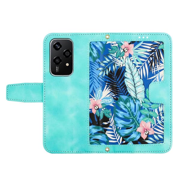 Blommigt Läderfodral med Snodd - Perfet For Honor 200 Lite Global