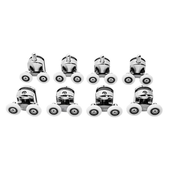 8x Hjul for dusjkabinett - Perfet silver