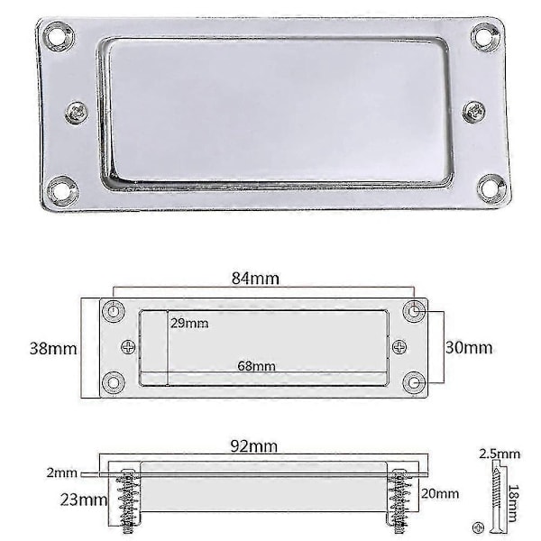 Mini Humbucker Pickup Professionella Gitarr- & Basstillbehör Enkel Användning-Perfekt