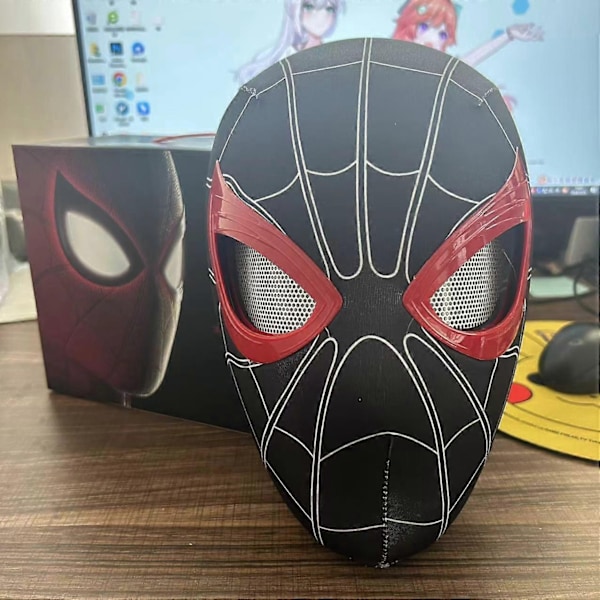 Mascara Spiderman hovedbeklædning maske rolleleg aktivitet øjenmaske Spiderman 1:1 elastisk legetøj voksen børn gave - Perfet with box2