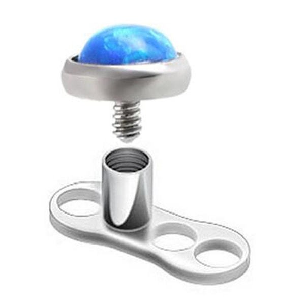 10 stk 14g Piercinger Dermal Anchors Kroppssmykker 3-hulls Grade 23 For Titanium B- Perfet