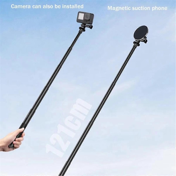 Golf Monopod Magnetisk Selfie Stick med Spyd-Perfet