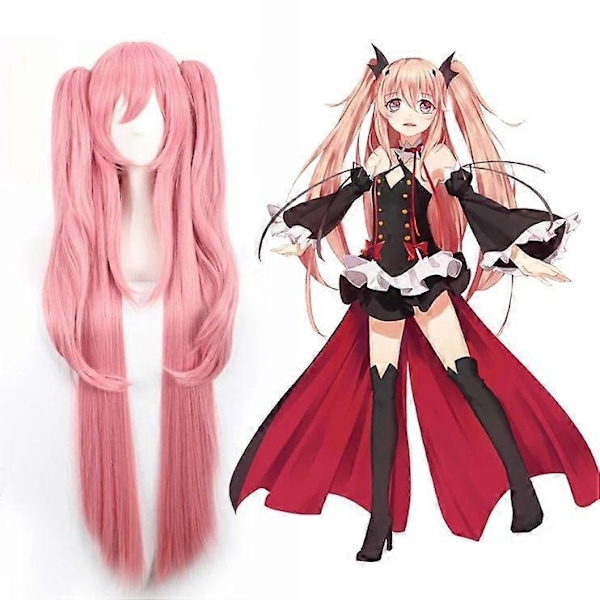 Seraph Of The End Owari No Seraph Krul Tepes Cosplay Kostume Uniform Paryk Cosplay Anime Hexe Vampyr Halloween Kostume til Kvinder-Perfekt only wigs L