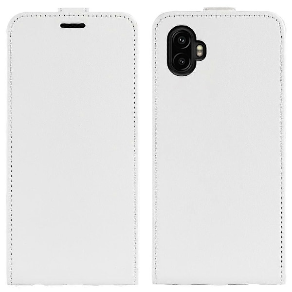 Kompatibel med R64 Textur Vertikal Flip Läder Telefonfodral-Perfet White For Samsung Galaxy Xcover 7 Pro