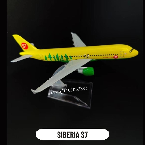 Skala 1:400 Metal Fly Replica Dhl Boeing 757 Airplane Diecast Model Fly Home Office Miniaturelegetøj til børn - Perfet 61.Siberia S7