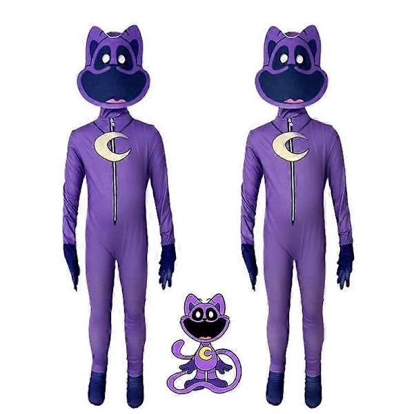 Poppy Playtime 3 Smiling Critters Rollespill Bodysuit DogDay Catnap Halloween Kostyme for Voksne - Perfekt Cat Nap 170