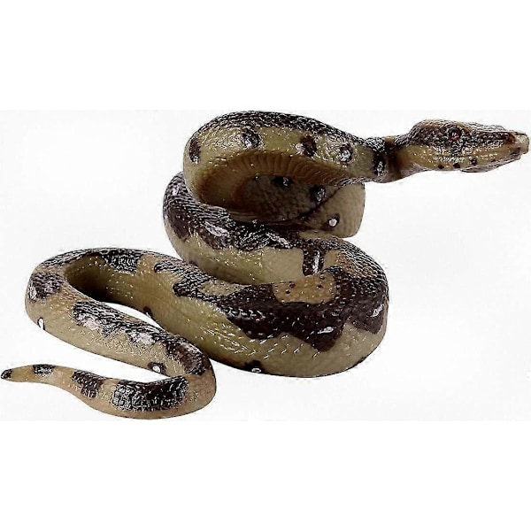 Erittäin realistinen kumikäärmelelu - Python-malli puutarhakoristeeksi ja Halloween-rekvisiitaksi - Täydellinen