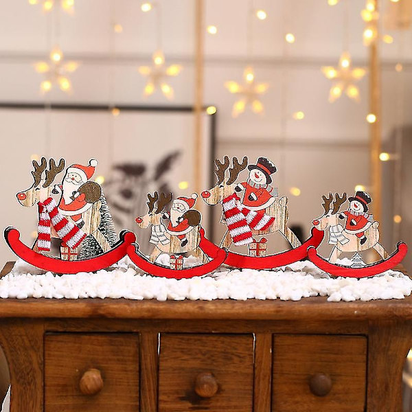 Lbq julepynt juletræ gyngehest små gaver ornamenter Large Snowman