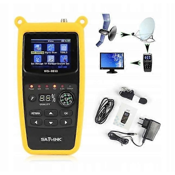 Satellit Signal Meter Satlink Ws-6933 Sat til Antenne Indstilling 6933-Perfet