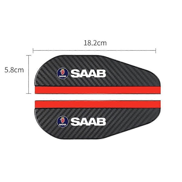 2 stk. Bilspejl Carbonfiber Regnbeskyttelse til Saab 9-2X 9-3 9-5 9-7x 9-7 9-4x Autodele - Perfekt