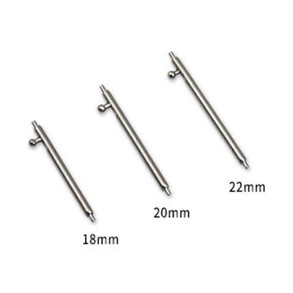 2 stk. 18/20/22 mm rustfrit stål Quick Release urrem fjederstang - Perfekt 18mm