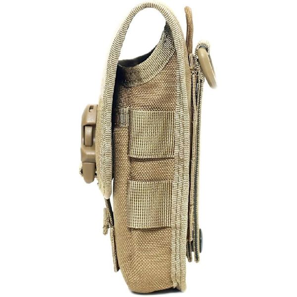 Taktisk bältesväska Molle Bag Militär bältesväska EDC hölster Fanny Pack Telefonväska Vandring Jakt CS (Svart)