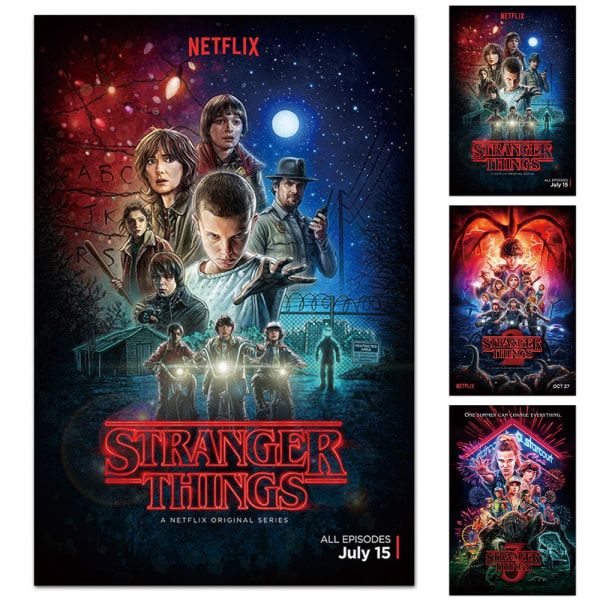 Stranger Things 3. kauden julisteet TV-elokuviin ja elokuvasarjoihin - Perfet C 30x42cm