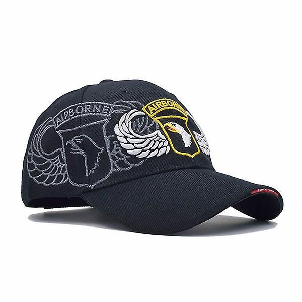 Airborne Division cap Miesten cap Urheilullinen Tactical Hat Aurinkohattu - Perfet black
