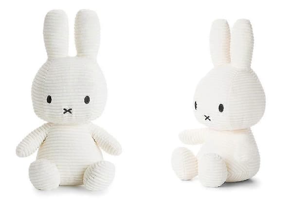 Miffy Fløjlsbamse - 25/35cm - Perfekt White 25CM