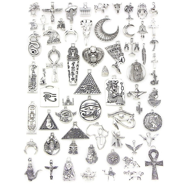 64pcs Ancient Egypt series Charms Pendants DIY bracelet jewelry - Perfet 1set/64pcs