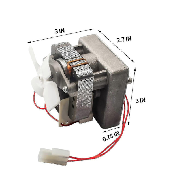 Opgraderet sneglmotor erstatning kompatibel med Traeger, Pit Boss og Camp Chef træpillegrill, 2.0 omdr./min., 110v, 60hz, 2-polet - Perfekt