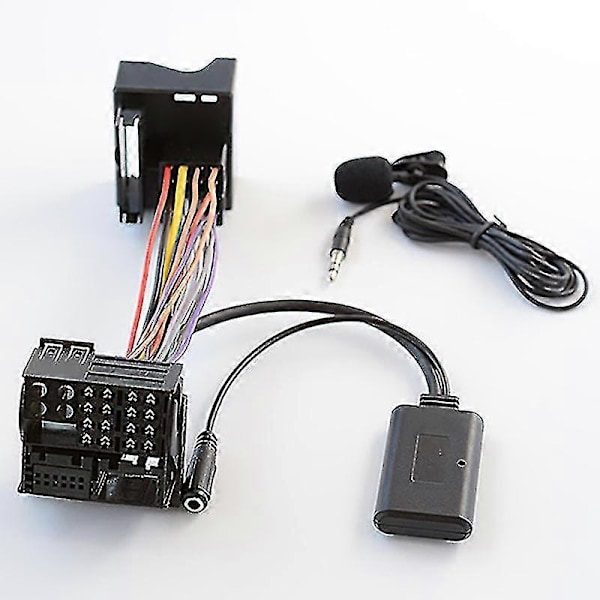 Bil Bluetooth 5.0 Aux Kabel Mikrofon Håndfri Mobiltelefon Gratis Opkalds Adapter Kompatibel med Opel Cd30 Mp-Perfet