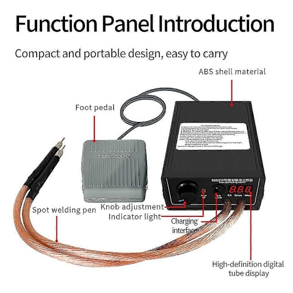 8000W Høy Effekt Dobbel Puls Punktsveiser-Perfet automatic welding type EU Plug