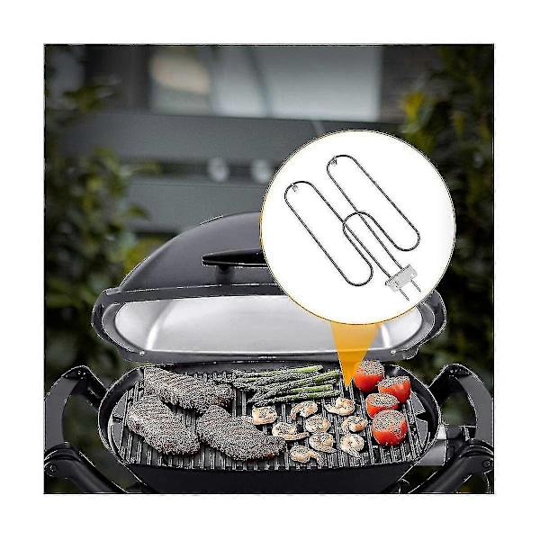 Grillelement Kompatibla med Q240 Q2400 Serien Grillar, Ersättningsdel Kompatibel med 70127 Elektriska Värmeelement-Perfet