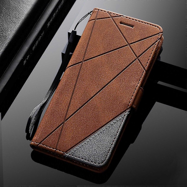 Fodral Kompatibelt med iPhone 11 Läder Magnetiskt Foliofodral med Korthållare Kompatibelt med iPhone 11-Perfet Brown