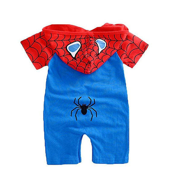 Spädbarnspojkar och flickor Romper Jumpsuit Fancy Kostym Outfit-Perfet Spiderman 12-18 Months