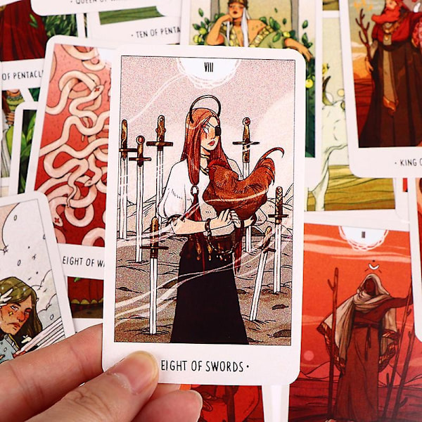 Vit Ande Tarot Spådom Divination Deck Party Underhållning Brädspel - Perfekt