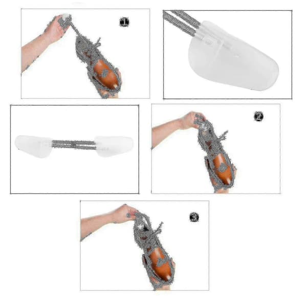 10 Par Skoträd Plast Skoblock Transparent Skoformare-Perfekt