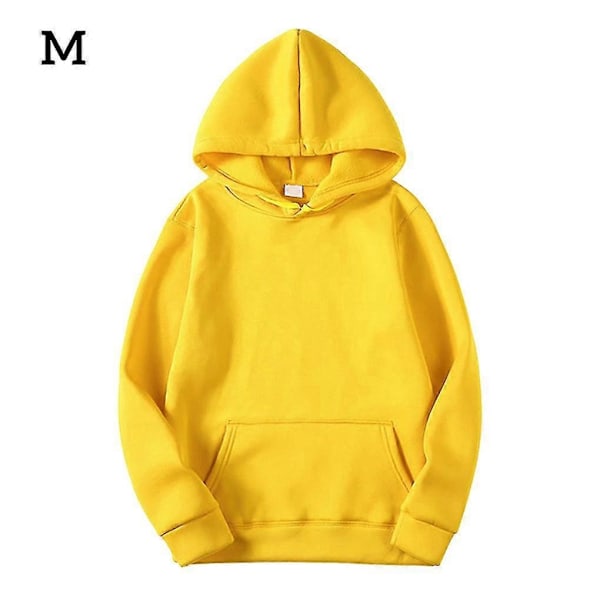 Unisex Bomulls Sweatshirt med Dragkedja - Perfekt Yellow M