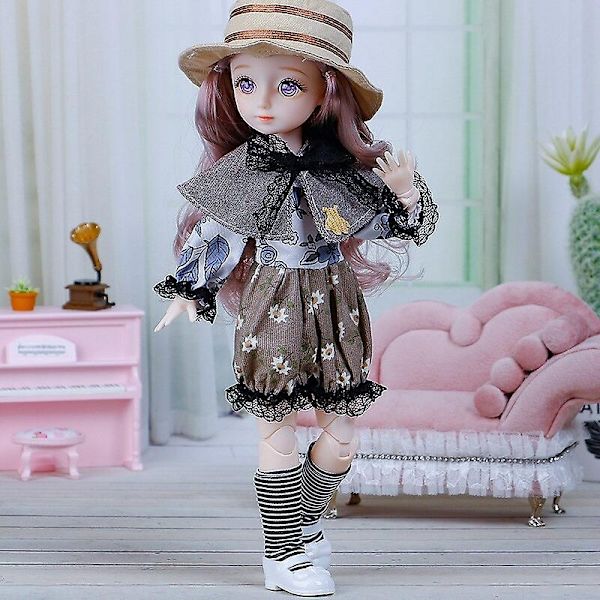30 cm docka 1/6 Bjd docka eller kläder tillbehör prinsessa docka barn flickor födelsedagspresent leksaker - Perfekt 8 Clothes (a)