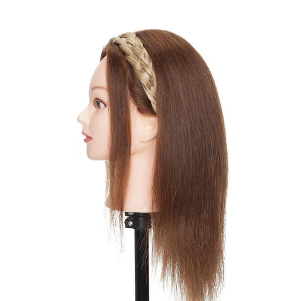 Tykt Flettet Elastisk Hårbøjle Hårbånd Tilbehør til Kvinder - Perfekt brown&bleachblonde