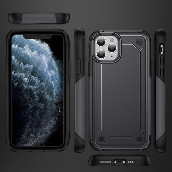 Støtsikkert telefondeksel kompatibelt med iPhone 11 Pro Max-Perfet Gray
