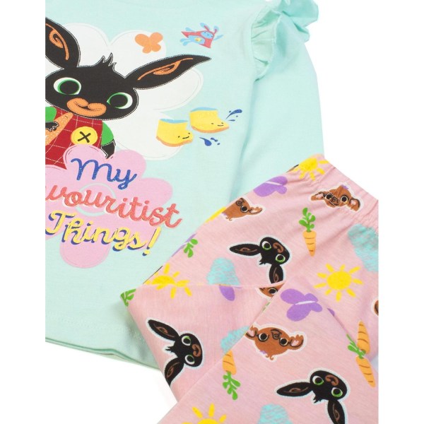 Bing Bunny Girls Characters Long Sleeve Pyjamas Set 18-24 månader - Perfet Pink/Mint 18-24 Months