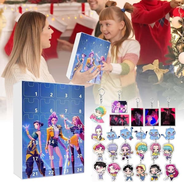 Kpop Devil Hunter Huntrix Julekalender Mareridt Nedtællingsboks 2 Size as picture