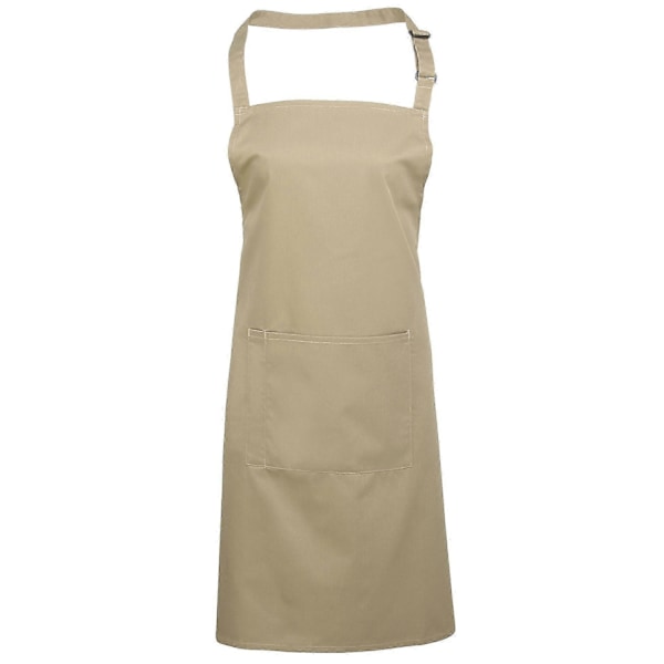 Premier Kvinners Fargerik Bib Forkle med Lommer/Overalls - Perfekt Khaki