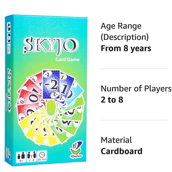 Skyjo By Magilano - Det underhållande kortspelet Family Party Card Game Collection Brädspel - Perfet