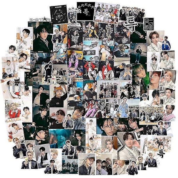 Kpop Grupp Stray Kids Klistermärken 99st Stray Kids Klistermärkepaket Söta Straykids 5-stjärniga Nya Album Klistermärken Kpop Merch Klistermärken Stray (99st-5star)-Perfet
