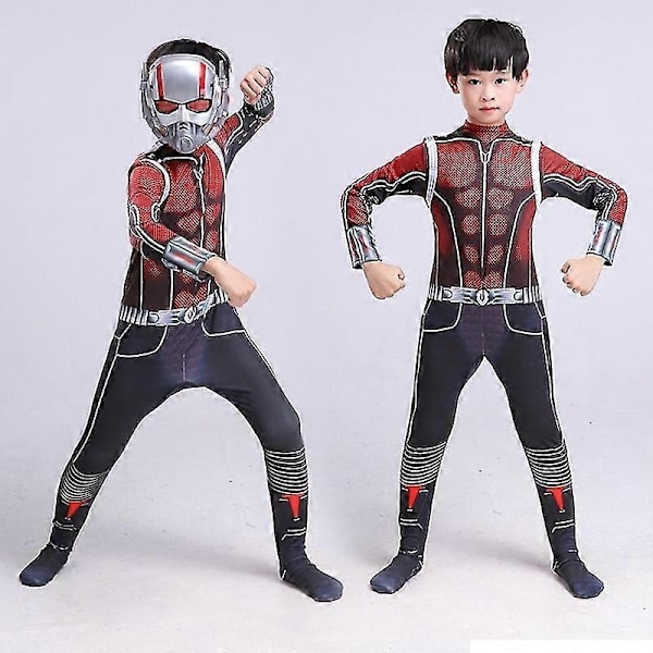 Ant-Man Cosplay Kostym Superhjälte Zentai Bodysuit Dräkt Jumpsuit - Perfekt 150