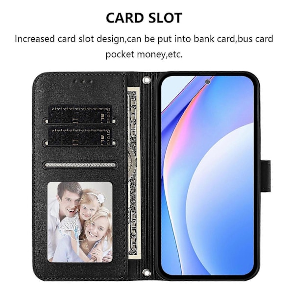 Panda RFID PU Telefonfodral Kompatibelt med Doogee Note 59 / Note 59 Pro-Perfet Black