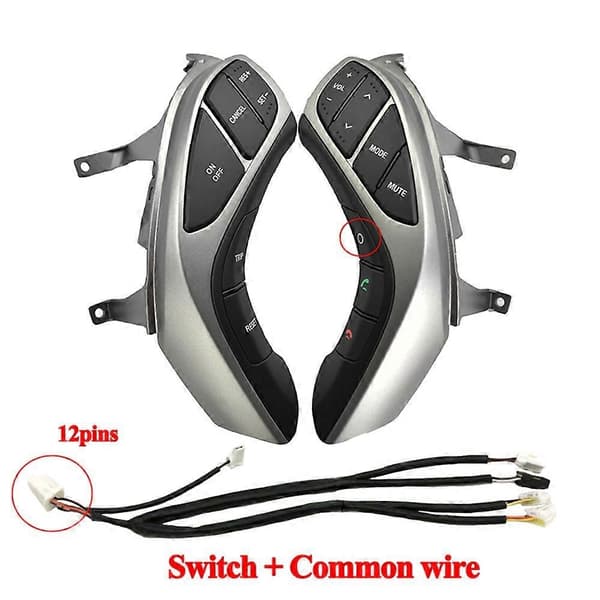 Bilrattknapper for Hyundai Elantra 2012 2013 2014 2015 I30-Perfet Switch-(12pins)-H