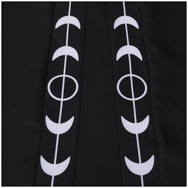 Unisex Moon Phases Kirjonta hupullinen viitta Mystinen keskiaikainen renessanssin pitkä viitta - Perfet red XL