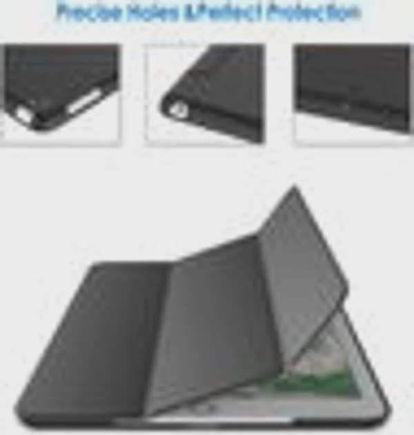 Beskyttelsesetui til Apple iPad (9,7-tommer, 2018/2017 modeller, 6./5. generation), sort