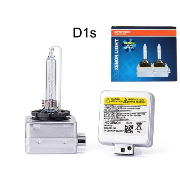 Xenonlamper +50 % D1S 35W 4300k xenonlamper Supervision- Perfet D1s 4300k 2-pack