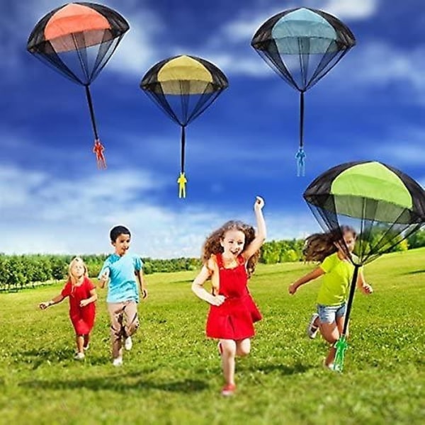 Faldskærmslegetøj, sammenfiltringsfrit kastelegetøj, flyvende legetøj til børn 4 stk - Perfet