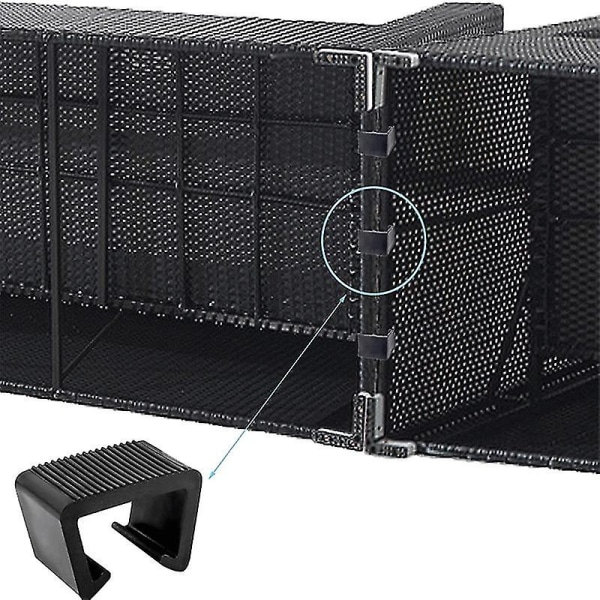 Rattan møbelklemme Multifunktions flettet sofaforbindelse Fastener Holdbar udendørs--5,25 cm - Perfet