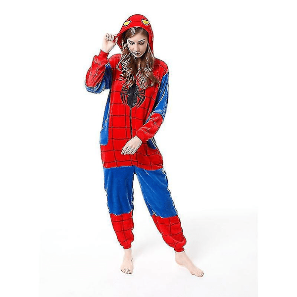 Spiderman Bodysuit Unisex Vuxen Rollspel Kostym Djur Pyjamas Bodysuit Nattkläder - Perfekt M