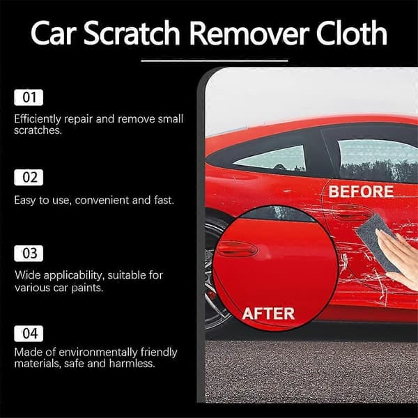 12 stk. Nano Sparkle klud til bilridser Nano magisk klud ridsefjerner - Perfekt 1box
