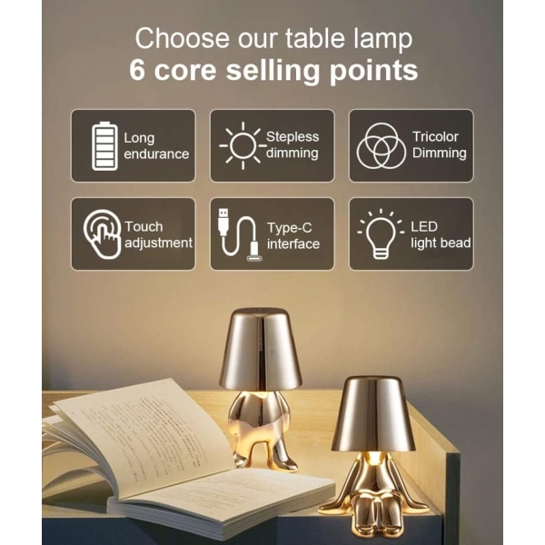 Thinker Lampe Bordlampe Touch Control