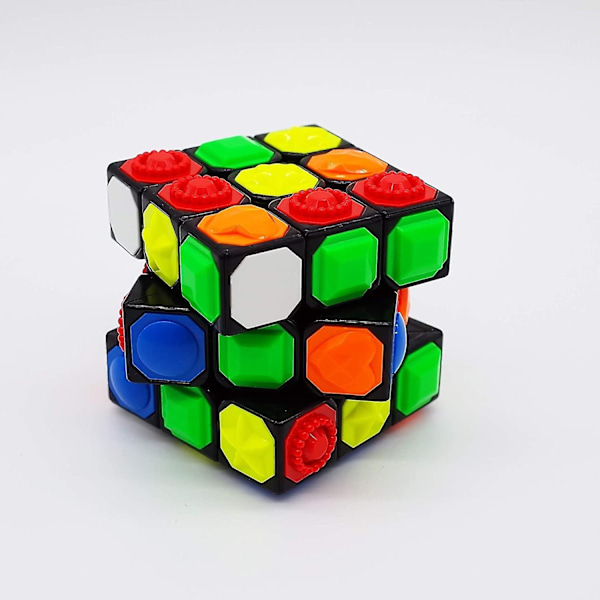 Magisk kube 3 x 3 x 3 taktil magisk kube for blinde 3D preget blindeskrift fingeravtrykk rask magisk kube - Perfet