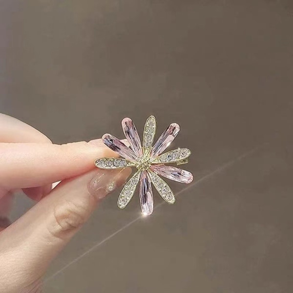 n Crystal Glass Daisy Flower Brosch Enkla broscher Kostymrock A - Perfet